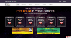 Desktop Screenshot of physicsgalaxy.com